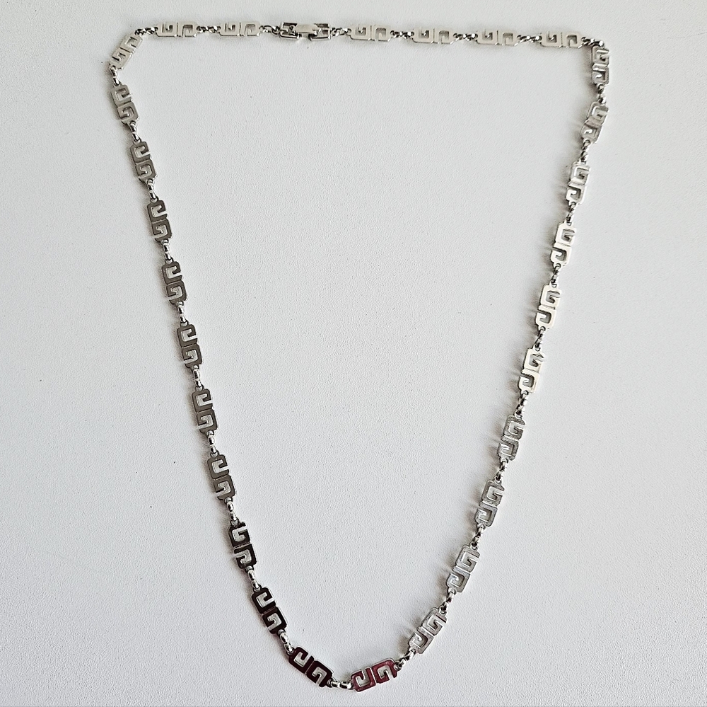 Givenchy Interlocking G Silver-Tone Necklace - image 3